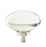 Glacio Aluminum & Glass Clear / Polished Nickel Cabinet Knob 3