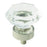 Traditional Classics Zinc & Tempered Glass Clear / Polished Nickel Cabinet Knob 1
