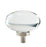 Glacio Aluminum & Glass Clear / Satin Nickel Cabinet Knob 3