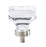 Glacio Aluminum & Glass Clear / Satin Nickel Cabinet Knob 2