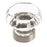 Traditional Classics Zinc & Tempered Glass Clear / Satin Nickel Cabinet Knob 1