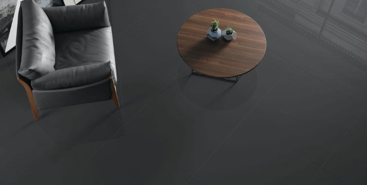 Clearance Sale! Clay Canvas Coal Porcelain Tile - Polished