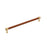 Fairlane Zinc & Leather Cognac Leather / Champagne Bronze Appliance Pull 2