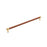 Fairlane Zinc & Leather Cognac Leather / Champagne Bronze Appliance Pull 3