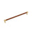 Fairlane Zinc & Leather Cognac Leather / Champagne Bronze Cabinet Pull 2