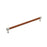 Fairlane Zinc & Leather Cognac Leather / Satin Nickel Appliance Pull 2