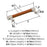 Fairlane Zinc & Leather Cognac Leather / Satin Nickel Cabinet Pull 11