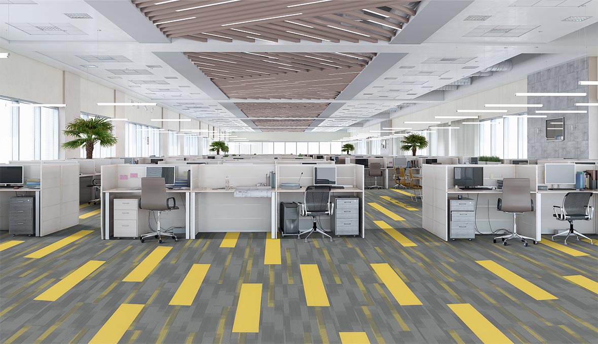 Colorburst Nylon Cyber 3144 Carpet Tile Loop 3