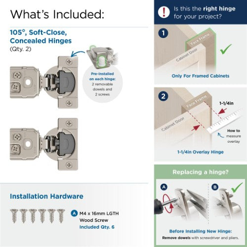 Compact Concealed Hinges Steel Nickel Cabinet Hinge 3