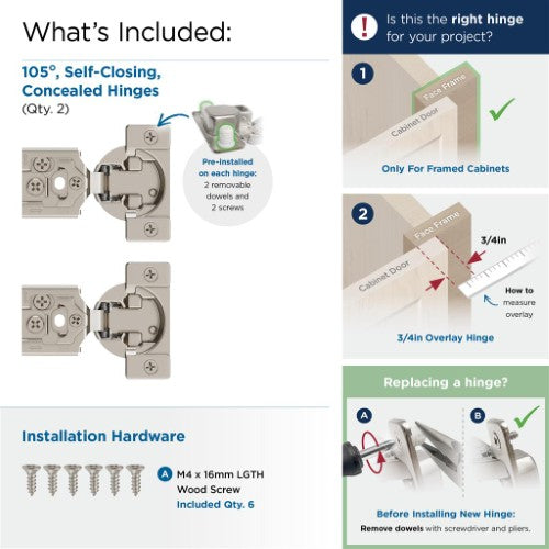 Compact Concealed Hinges Steel Nickel Cabinet Hinge 3