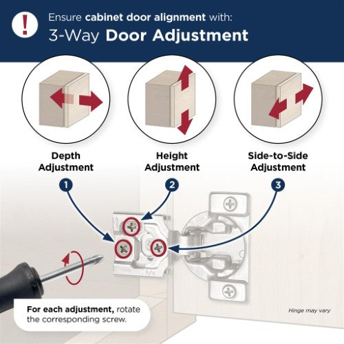 Compact Concealed Hinges Steel Nickel Cabinet Hinge 5