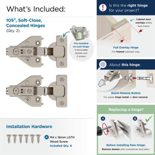 Euro Concealed Hinges Steel Nickel Cabinet Hinge 4