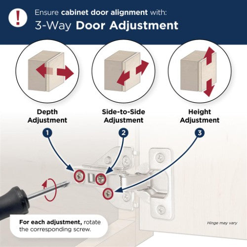 Euro Concealed Hinges Steel Nickel Cabinet Hinge 5