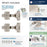 Euro Concealed Hinges Steel Nickel Cabinet Hinge 4