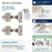 Euro Concealed Hinges Steel Nickel Cabinet Hinge 4