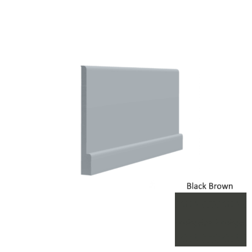 Contours Rubber #05 Simplicity Bold Black Brown Profiled Wall Base Satin 1