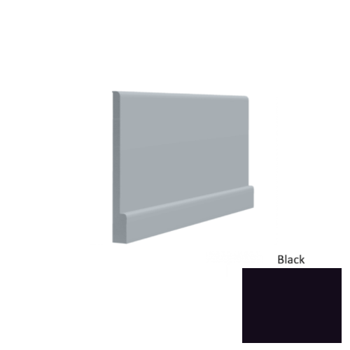 Contours Rubber #05 Simplicity Bold Black Profiled Wall Base Satin 1