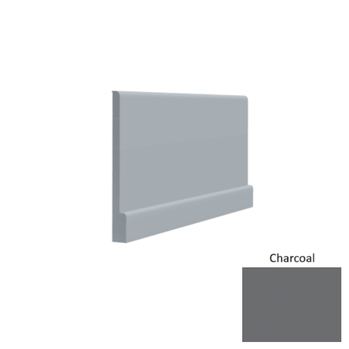 Contours Rubber #05 Simplicity Bold Charcoal Profiled Wall Base Satin 1