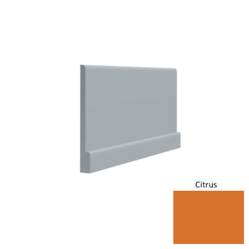 Contours Rubber #05 Simplicity Bold Citrus Profiled Wall Base Satin 1