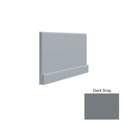 Contours Rubber #05 Simplicity Bold Dark Gray Profiled Wall Base Satin 1