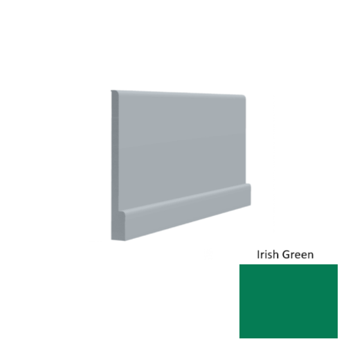 Contours Rubber #05 Simplicity Bold Irish Green Profiled Wall Base Satin 1