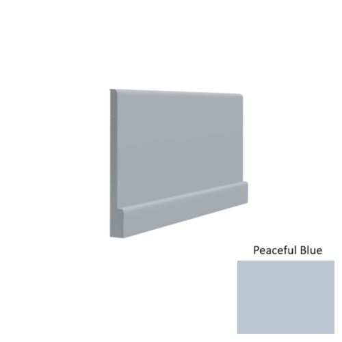 Contours Rubber #05 Simplicity Bold Peaceful Blue Profiled Wall Base Satin 1