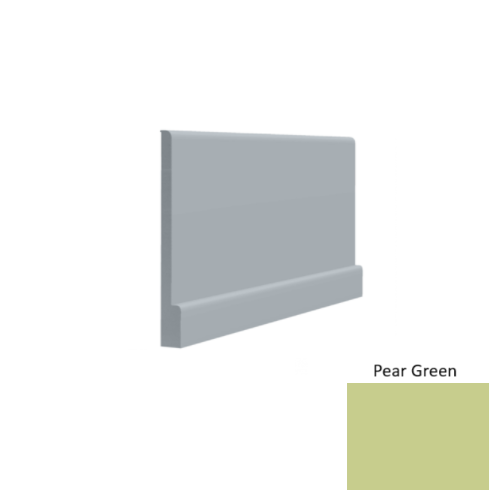 Contours Rubber #05 Simplicity Bold Pear Green Profiled Wall Base Satin 1