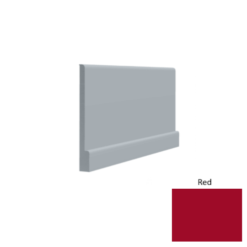 Contours Rubber #05 Simplicity Bold Red Profiled Wall Base Satin 1