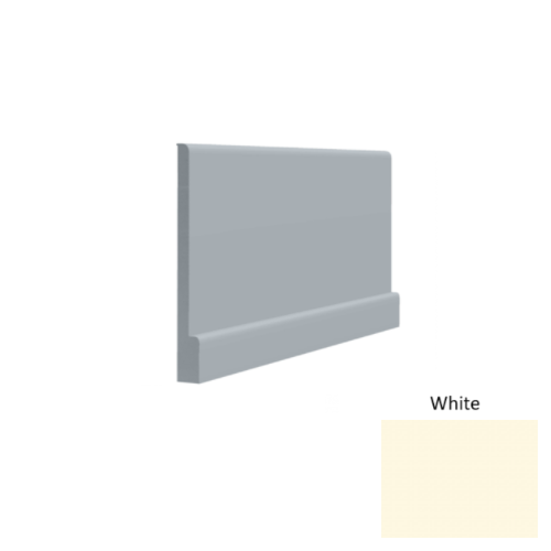 Contours Rubber #05 Simplicity Bold White Profiled Wall Base Satin 1