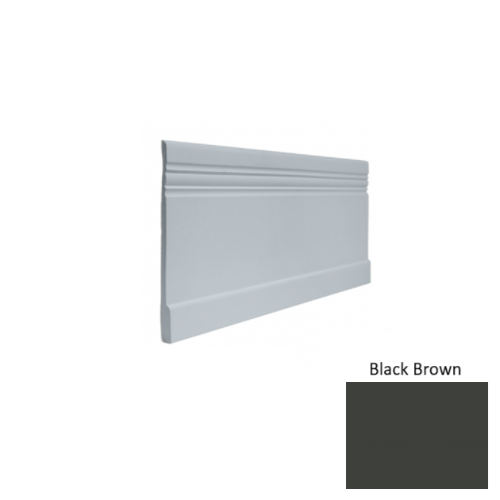 Contours Rubber #10 Serenity Black Brown Profiled Wall Base Satin 1
