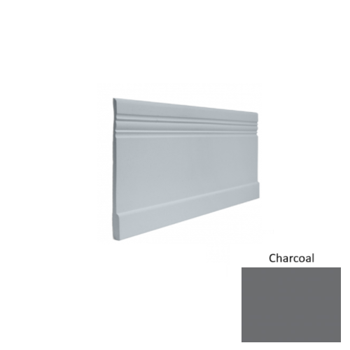 Contours Rubber #10 Serenity Charcoal Profiled Wall Base Satin 1