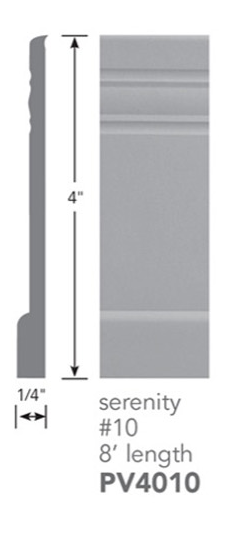Contours Rubber #10 Serenity Pewter Profiled Wall Base Satin 2