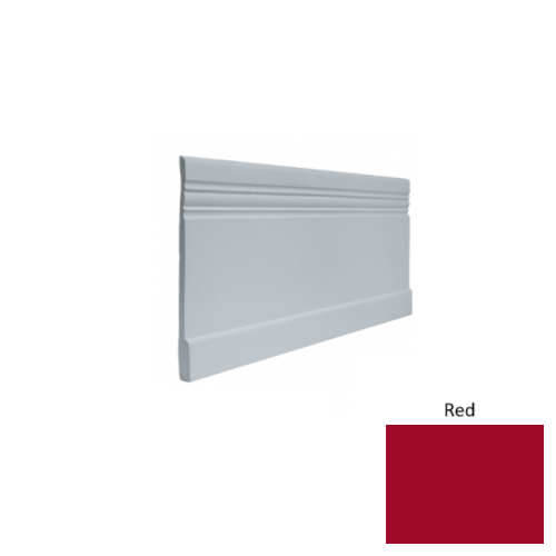 Contours Rubber #10 Serenity Red Profiled Wall Base Satin 1