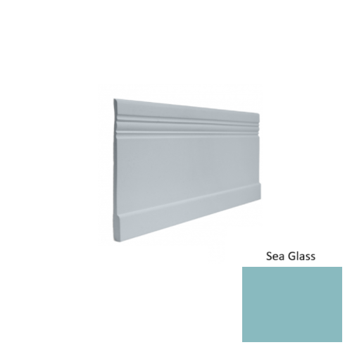 Contours Rubber #10 Serenity Sea Glass Profiled Wall Base Satin 1
