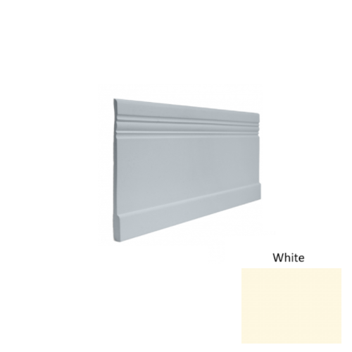 Contours Rubber #10 Serenity White Profiled Wall Base Satin 1