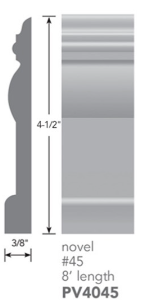Contours Rubber #45 Novel Brick Profiled Wall Base Satin 2