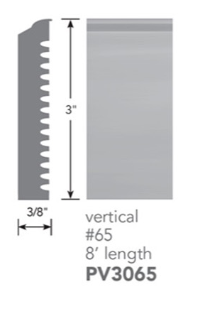 Contours Rubber #65 Vertical Evergreen Profiled Wall Base Satin 2
