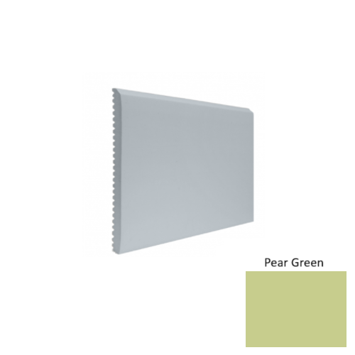 Contours Rubber #65 Vertical Pear Green Profiled Wall Base Satin 1
