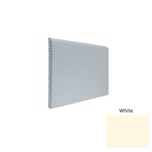 Contours Rubber #65 Vertical White Profiled Wall Base Satin 1
