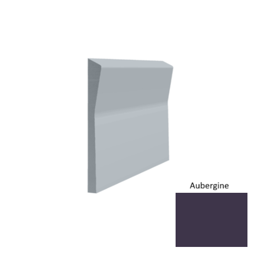 Contours Rubber #70 Valiant Aubergine Profiled Wall Base Satin 1