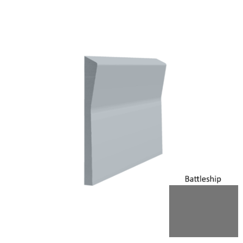Contours Rubber #70 Valiant Battleship Profiled Wall Base Satin 1