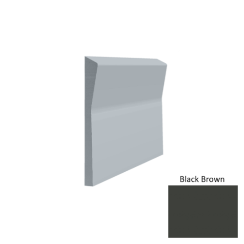 Contours Rubber #70 Valiant Black Brown Profiled Wall Base Satin 1