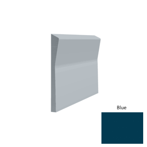 Roppe Contours 187 #70 Valiant Blue Satin Rubber Profiled Wall Base ...