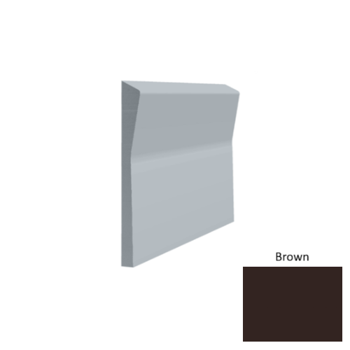 Contours Rubber #70 Valiant Brown Profiled Wall Base Satin 1