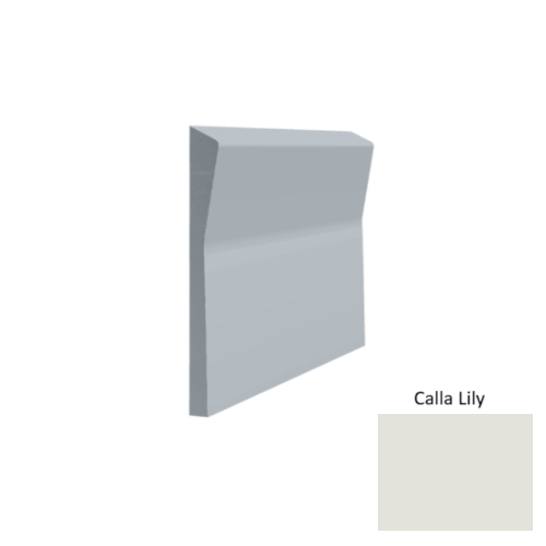 Contours Rubber #70 Valiant Calla Lily Profiled Wall Base Satin 1