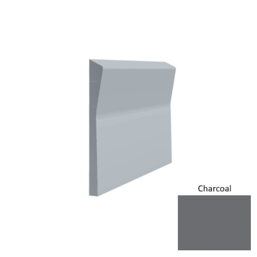 Contours Rubber #70 Valiant Charcoal Profiled Wall Base Satin 1