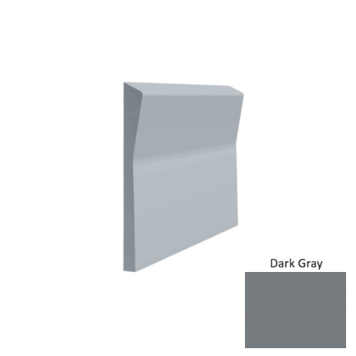 Contours Rubber #70 Valiant Dark Gray Profiled Wall Base Satin 1