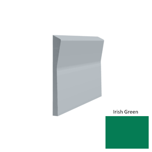 Contours Rubber #70 Valiant Irish Green Profiled Wall Base Satin 1