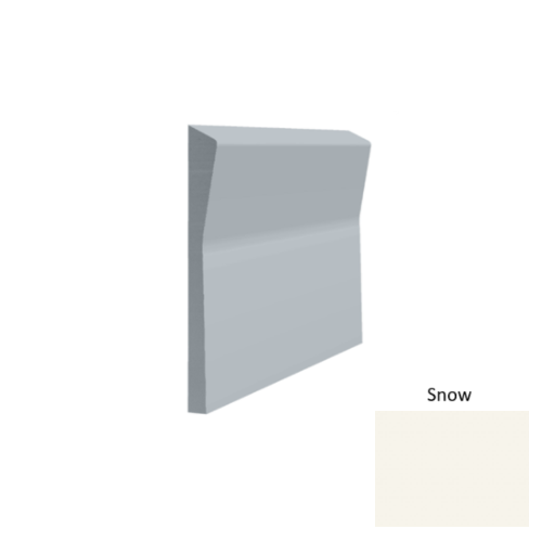 Contours Rubber #70 Valiant Snow Profiled Wall Base Satin 1