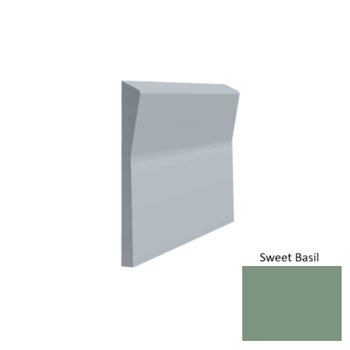 Contours Rubber #70 Valiant Sweet Basil Profiled Wall Base Satin 1